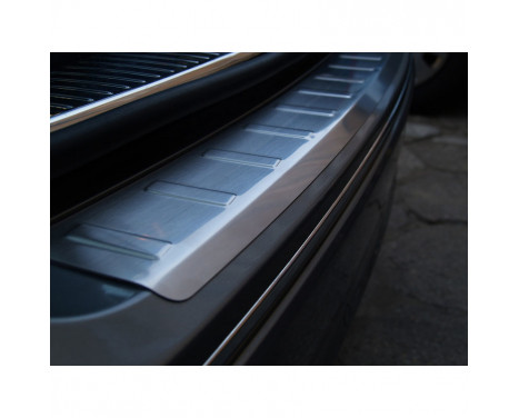 Stainless steel rear bumper protector Dacia Duster 2010- 'Ribs'