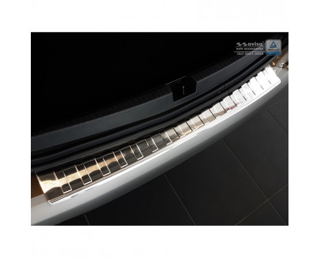 Stainless steel rear bumper protector Dacia Duster II 2018- 'Ribs'