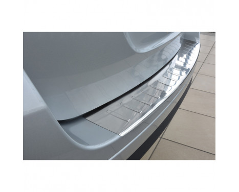 Stainless steel rear bumper protector Dacia Logan MCV 2013- 'Ribs'