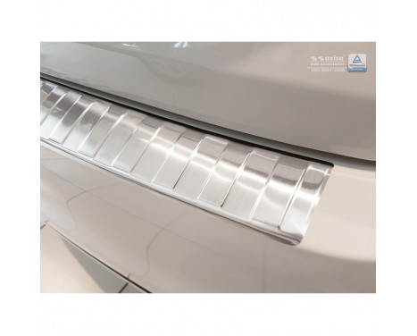 Stainless steel rear bumper protector Fiat 500 2015- 'Ribs', Image 3