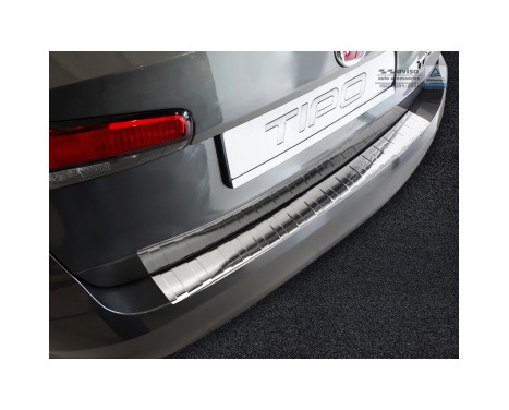 Stainless steel rear bumper protector Fiat Tipo SW 2016- 'Ribs', Image 2
