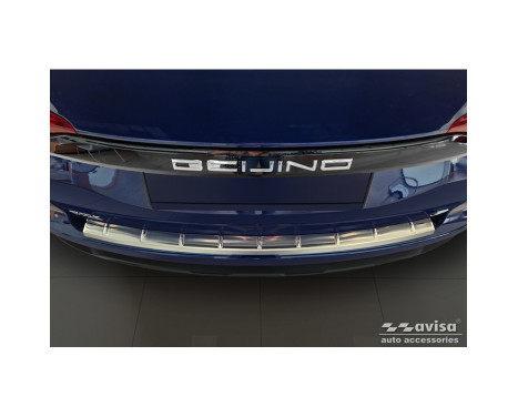 Stainless Steel Rear Bumper Protector Fits BAIC Beijing 3 (X35) 2023- 'Ribs', Image 3