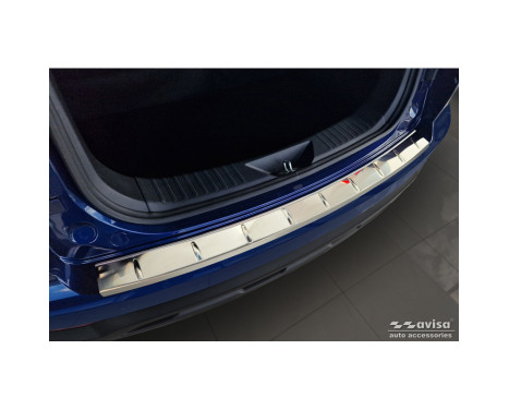 Stainless Steel Rear Bumper Protector Fits BAIC Beijing 3 (X35) 2023- 'Ribs', Image 4