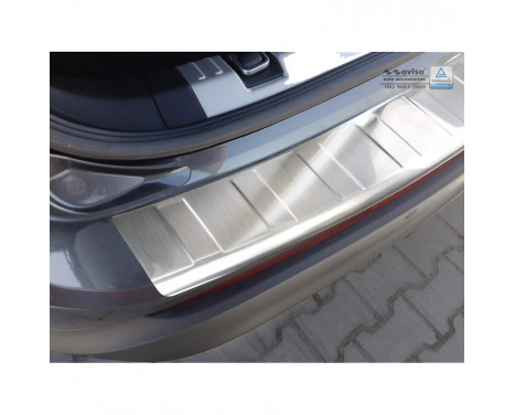 Stainless steel rear bumper protector Ford Edge 2016- 'Ribs', Image 4