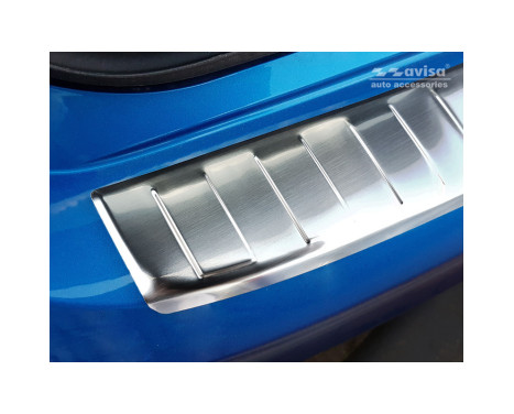 Stainless steel Rear bumper protector Ford Focus IV HB 5-door 2018- 'Ribs', Image 4