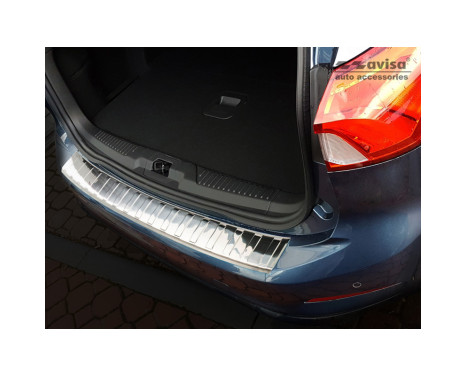 Stainless steel Rear bumper protector Ford Focus IV Kombi 2018- 'Ribs', Image 2