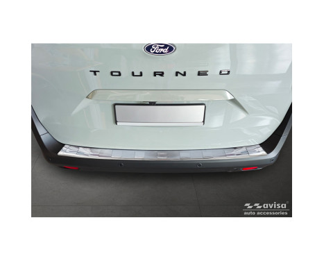 Stainless Steel Rear Bumper Protector Ford Tourneo Courier II / Transit Courier II 2023- 'Ribs'