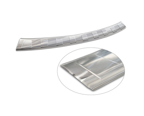Stainless Steel Rear Bumper Protector Ford Tourneo Courier II / Transit Courier II 2023- 'Ribs', Image 6