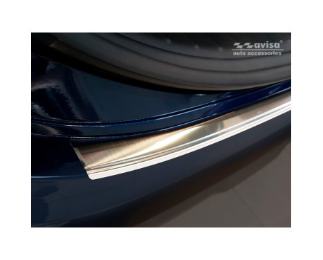 Stainless steel Rear bumper protector Hyundai Santa Fe IV 2018 - 'Ribs', Image 3