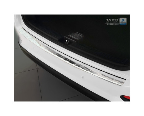 Stainless steel Rear bumper protector Kia Sorento III Facelift 2017- 'Ribs', Image 2