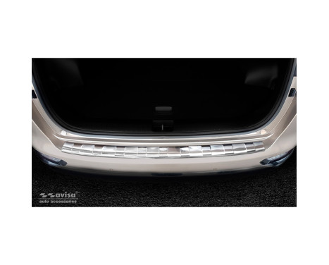 Stainless steel rear bumper protector Kia Sportage III Facelift 2018- 'Ribs', Image 2