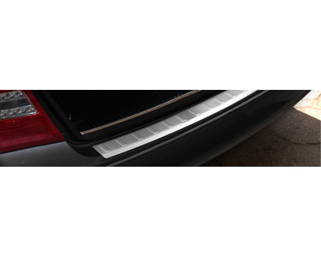 Stainless steel rear bumper protector Mercedes C-Class W204 2007-2011 'Ribs'