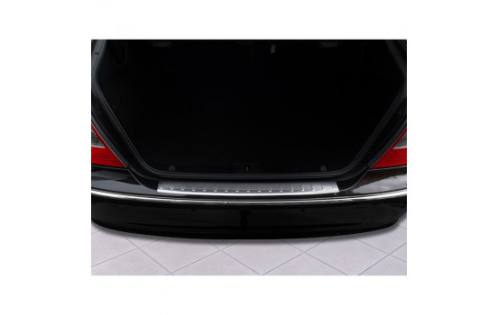Stainless steel rear bumper protector Mercedes E-Class W211 2002-2009 'Ribs'