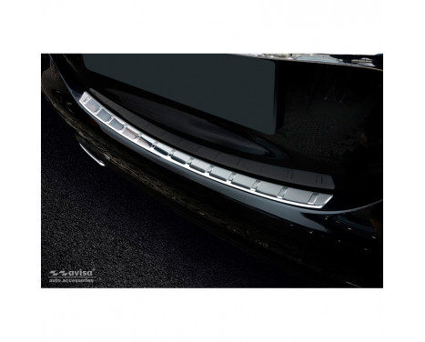 Stainless steel rear bumper protector Mercedes E-Class W213 Sedan 2016- 'Ribs'