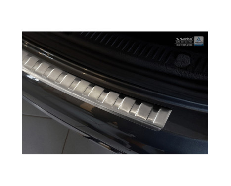 Stainless steel rear bumper protector Mercedes E-Class W213 Sedan 2016- 'Ribs', Image 4