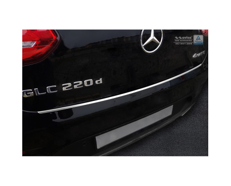 Stainless steel rear bumper protector Mercedes GLC Coupe 2016- 'Ribs', Image 2