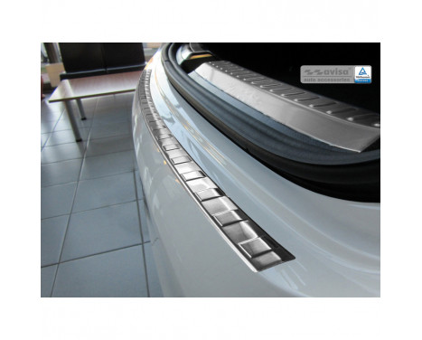 Stainless steel rear bumper protector Mercedes GLE Coupe 2015- 'Ribs', Image 3