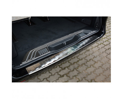 Stainless steel rear bumper protector Mercedes Vito & V-Class 2014- 'Ribs'