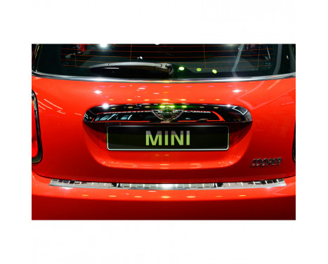Stainless steel rear bumper protector Mini One / Cooper F56 3-door 3 / 2014- 'Ribs', Image 3