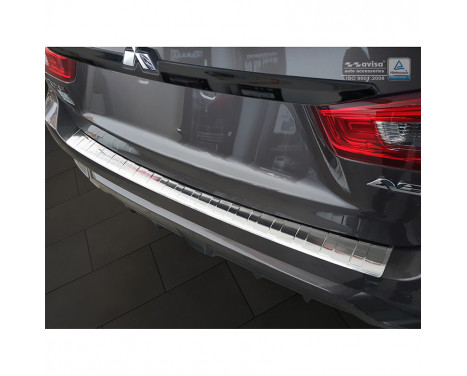 Stainless steel Rear bumper protector Mitsubishi ASX 2017- 'Ribs'