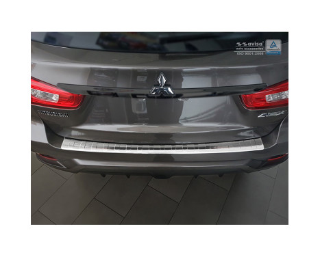 Stainless steel Rear bumper protector Mitsubishi ASX 2017- 'Ribs', Image 3