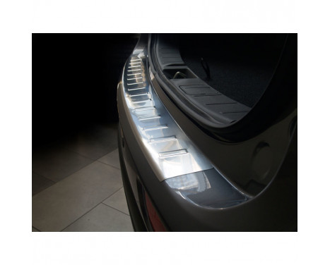 Stainless steel rear bumper protector Mitsubishi Outlander 2012-2015 'Ribs', Image 2