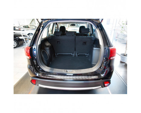 Stainless steel rear bumper protector Mitsubishi Outlander 2015- 'Ribs', Image 3