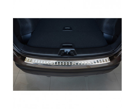 Stainless steel rear bumper protector Nissan Qashqai II 2014- 'Ribs', Image 2