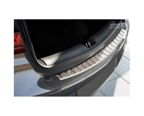 Stainless steel Rear bumper protector Opel Astra K HB 5-door 2015- 'Ribs', Image 2