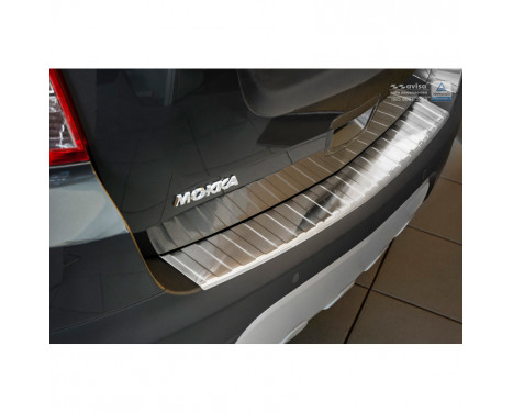 Stainless steel Rear bumper protector Opel Mokka 2012-2017 excl. Mokka X