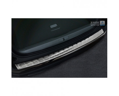 Stainless steel Rear bumper protector Peugeot 3008 II 2016- 'Ribs'