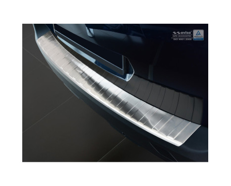 Stainless steel Rear bumper protector Peugeot 5008 II 2017- 'Ribs', Image 2