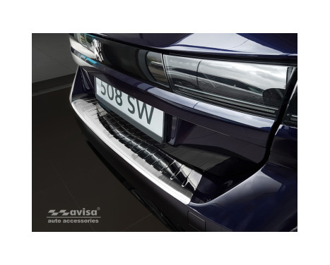 Stainless steel Rear bumper protector Peugeot 508 II SW 2019- 'Ribs', Image 5
