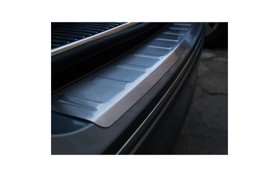 Stainless steel rear bumper protector Skoda Octavia II Combi 2004-2013 'Ribs'