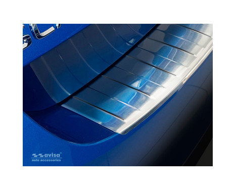 Stainless steel rear bumper protector Skoda Scala 2019- 'Ribs', Image 2