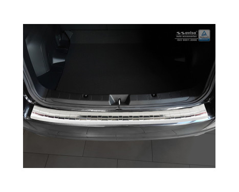 Stainless steel Rear bumper protector Subaru Impreza V GT 5-door 2017- 'Ribs', Image 3