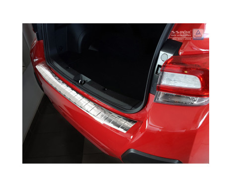 Stainless steel Rear bumper protector Subaru XV II 2017- 'Ribs', Image 2