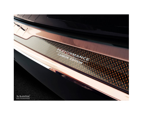 Stainless Steel Rear Bumper Protector suitable for 'Deluxe' BMW X1 F48 2015- 'Performance' Copper 'B, Image 2