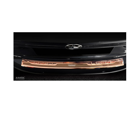 Stainless Steel Rear Bumper Protector suitable for 'Deluxe' BMW X1 F48 2015- 'Performance' Copper 'B, Image 3