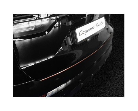 Stainless steel rear bumper protector suitable for 'Deluxe' Porsche Cayenne III 2017- 'Performance' Copp, Image 4