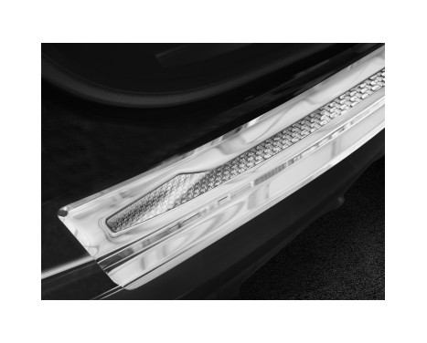 Stainless Steel Rear Bumper Protector suitable for 'Deluxe' Porsche Cayenne III 2017- 'Performance' Silv, Image 2