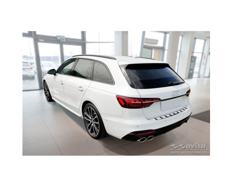 Stainless steel rear bumper protector suitable for Audi A4 Avant B9 (incl. S-Line) 2015-2019 & Facelift 2019- -, Image 6