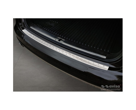 Stainless steel rear bumper protector suitable for Audi A6 Allroad 2011-2018 'Ribs'
