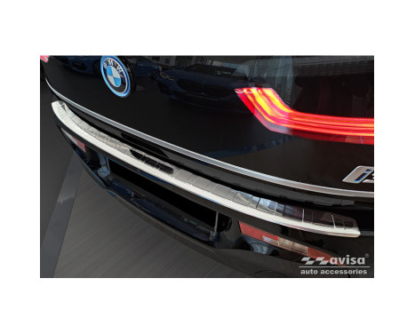 Stainless Steel Rear Bumper Protector suitable for BMW i3 (i01) Facelift 2017- 'Ribs'