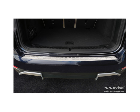 Stainless Steel Rear Bumper Protector suitable for BMW iX3 (G08) 2020- 'Ribs', Image 2