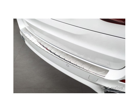 Stainless steel rear bumper protector suitable for BMW X5 F15 2013-2018 with M-Package 'Ribs'
