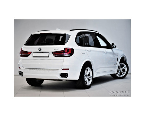 Stainless steel rear bumper protector suitable for BMW X5 F15 2013-2018 with M-Package 'Ribs', Image 4