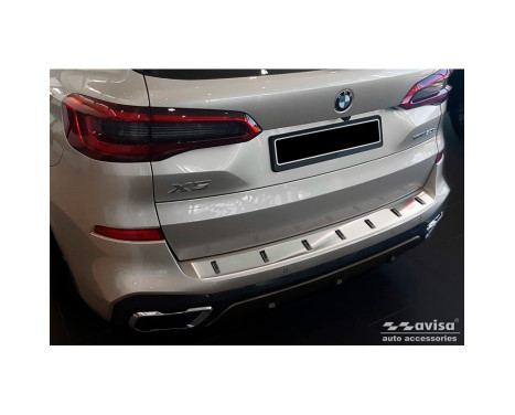 Stainless steel rear bumper protector suitable for BMW X5 (G05) M-Sport 2018- 'STRONG EDITION'