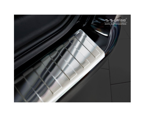 Stainless steel rear bumper protector suitable for Citroen Berlingo II Multispace & Peugeot Partner Tepee, Image 2