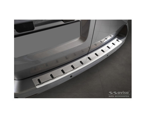 Stainless steel rear bumper protector suitable for Citroën Space Tourer & Jumpy 2016- / Peugeot Traveler & E
